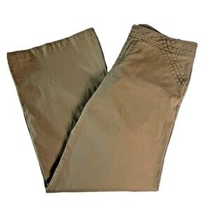 GAP Stretch Wide Leg Women's Khaki Pants Size 10 Summer 2005 Vintage Tan Chino